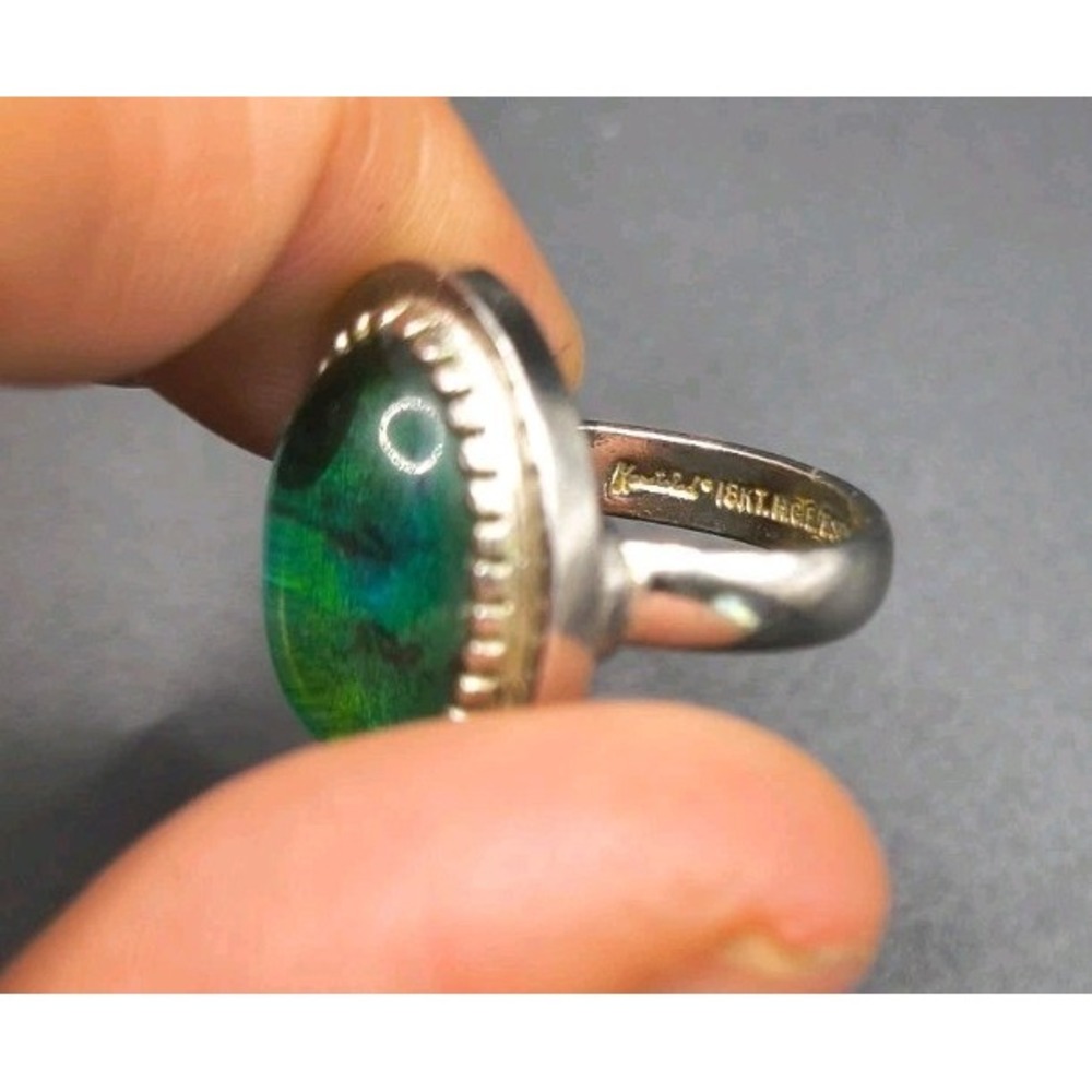 Vintage 1970s Esposito ESPO EDPO 18KT HGE Dichroic Glass Mood Cocktail STAMPED - Picture 1 of 12